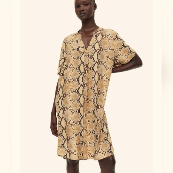 ❤️❤️H&M ANIMAL PRINT SUMMER DRESS SIZE SMALL - Picture 1 of 5